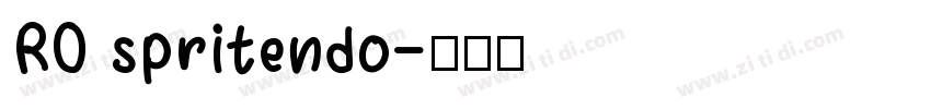 RO spritendo字体转换